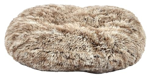 Bobby Poilu Coussin en Peluche Extra Doux pour Chiens et Chats, Taille Moyenne, Lavable en Machine, Beige, 73 x 58 x 20 cm