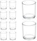 Dokeno 10 Unidades Portavelas de Cristal para Velas de Té, 95ml Porta Velas Decorativas Pequeñas, Portavelas Votiva Transparente para Decoración del Hogar, Bodas, Fiestas y Decoración de Mesa
