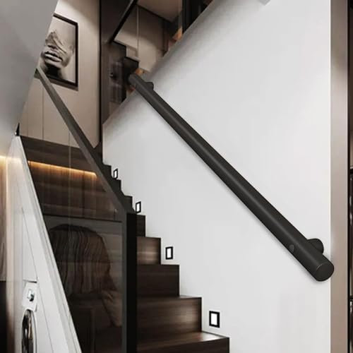 Edelstahl Outdoor Handlauf Kit für Treppen 2.0 m Geländer Geländer mit Wandhalterung Unterstützung Sicherheitsstange für den Außenbereich
