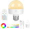 HOTUT Bombilla Recargable USB-C Con Control Remoto, 300LM Bombillas De Emergencia Recargable Con Cronómetro Bombillas, E26、E27 Bombilla LED Regulable con 15 RGB Colores, 3 Temperaturas de Color