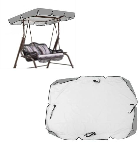 Tela Oxford Recubierta De Plata 600D Toldo Balancin De Jardin Resistente ai Viento Y ai Desgarro Cubierta para Columpio De Hamaca