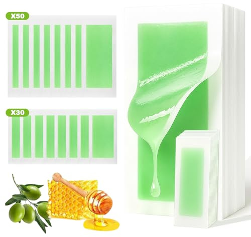 KINDLUME 72 Pezzi Strisce Depilatorie Viso, Strisce Depilatorie, Wax Corpo, Ceretta Sopracciglia, Wax per Ceretta a Freddo, Formula Delicata, per Gambe, Braccia e Zone Bikini ﻿