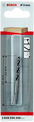 Bosch Professional Brad Point Drill Bit (for wood, Ø 3 mm, accessories rotary drills)