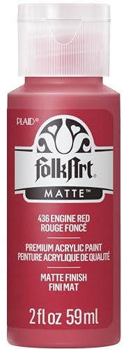 Folk Art Acrylic Paint in Assorted Colors (2 Ounce), 436 Engine Red