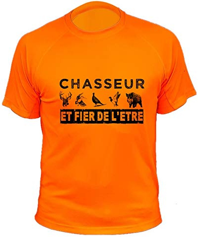 Tee Shirt Chasse, Chasseur et Fier de l'être, Idée Cadeau