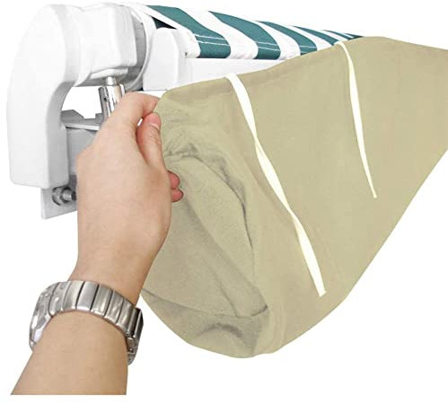 LWLCY Housse De Protection pour Store Étanche, Housse De Protection Anti-Poussière pour Auvent De Terrasse Sac De Protection pour Store Banne, Imperméable, Protection Solaire, Beige(Size:5M)