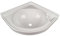 Generisch Lavabo angolare per camper bianco, 418 x 418 x 110 mm