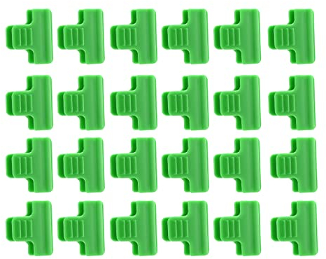 INIFLM 48 morsetti in plastica per serra, pellicola di copertura per fila, telaio a tunnel, clip per serra, morsetti per pellicola per serra per il supporto di estensione delle piante stagionali (