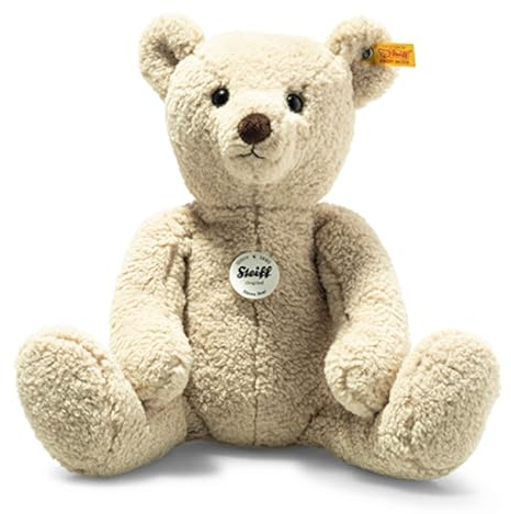 Steiff Kuscheltier Mama Bär, Süßes Stofftier mit Kunststoffaugen, Kinder, Jungen & Mädchen, Friends, Plüschtier 36 cm, Beige, 113949