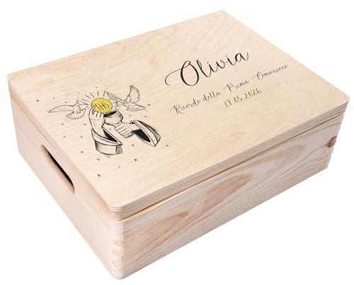 Creative Deco Personalised First Holy Communion Gift for Girls or Boys