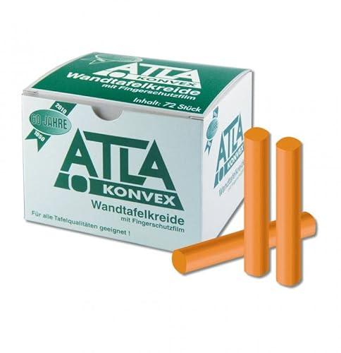ATLA-Kreide, Tafelkreide orange, 72 Stück, konvex | Wiemann Lehrmittel