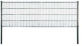TETZNER&JENTZSCH Como Doppelstabmatte RAL 7016 anthrazit 2500 x 1430 mm, MW 200/50, Stäbe 6/5/6 mm fvz.