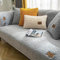 LINGKY Samt Sofabezug 1 2 3 4 Sitzer, L Form Sofaüberwurfe, Ecksofa Sofa überzug Pets Dog Couch überzug Anti-rutsch Sofaschutz, Ultra Weicher Sofaschoner (Grau,90x180cm/Rechteckig)
