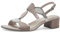 MARCO TOZZI Damen Sandalen mit Absatz mit Verstellbarem Riemen Vegan, Rosa (Nude comb), 36 EU