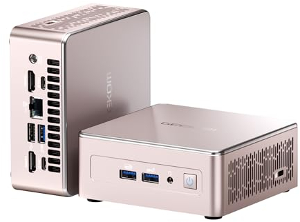 GEEKOM A5 Mini PC con AMD Ryzen 7 5825U, 16GB RAM(No es LPDDR) + 512GB SSD | 3 Años de Garantía | Mini Ordenador con Windows 11 Pro | 6 × USB | LAN 2.5Gbps | Lector SD | Ideal para Gaming y Oficina