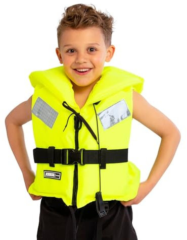 Giubbotto di salvataggio per bambini e adulti 100 N Jobe Comfort Boating, giallo, 244823010