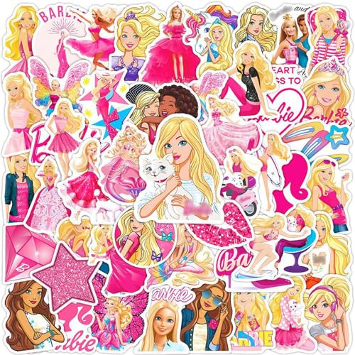 Stickers Bambini, 100 PCS Principesse Sticker, Set Adesivi Dei Cartoni Animati, Sticker Vinile Impermeabile per Bottiglie D'acqua, Notebook, Skateboard, Regalo per Bambini e Adolescenti