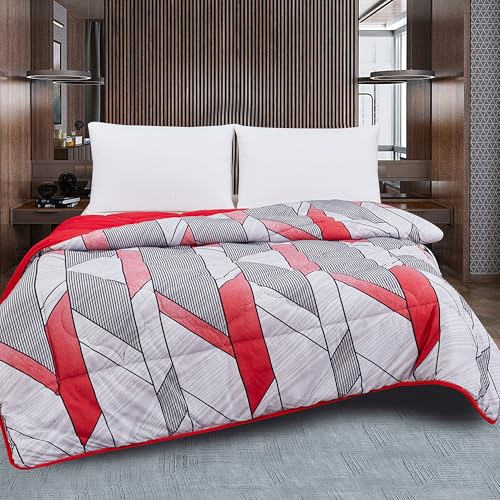 TIENDA EURASIA – Edredón Nórdico Reversible | Estampado Bicolor | 100% Relleno de Fibra Siliconada | Tacto Suave y Confortable de Microfibra 300g/m2 | Diseño Reversible (Estampado 2, Cama 135/150)