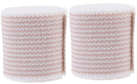 Abaodam Striped Hook and Loop Sports 5cm x 4.5m, 2pcs High Elastic Elastic Wrap for Injury Support and Care