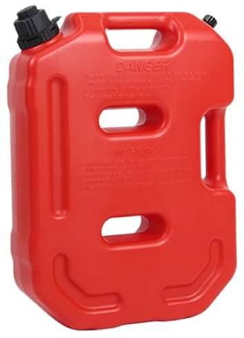 Fuel Tank 10L Self-locking Fuel Can Leakproof Heavy Duty HDPE Container with Oil Conduit and Vent Valve Portable Tank for Emergency Backup Motorcycle Cars