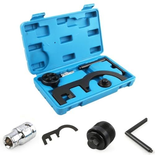 Floweringbeter Kit di attrezzi per catena di distribuzione del motore 5PCS Per BMW Per N47 Per N57 Con Blocco Albero A Camme E Strumenti Di Allineamento Catena Di Distribuzione