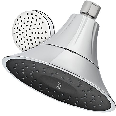 VivaSpring FSHCB-25 Filtered Shower Head in Chrome Finish with Obsidian face and Wide Rain Spray | for Softer Skin and Hair | 6 Month Filter FF-15 | Certified Filtration
