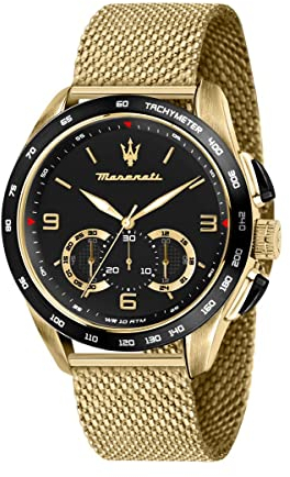Maserati Herren Analog Quarz Uhr mit Edelstahl Armband R8873612010