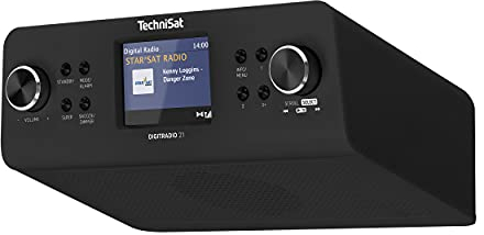 TechniSat DIGITRADIO 21 - Radio de Cuisine encastrable Dab+ (Dab+, FM, écran Couleur 2,8, mémoire de favoris, réveil, Prise Casque) noirr