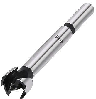 Vearter 16mm Forstnerbohrer, Vielzahn Holzbohrer aus Stahl mit Hohem Kohlenstoffgehalt mit Rundem Schaft, Lochbohrer für Holz, Massivholz, MDF, Kunststoff, Spanplatten, Sperrholz