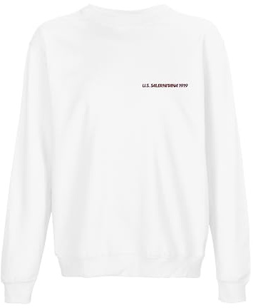 Official Product U.S. SALERNITANA 1919 - Crewneck Focus Bianca