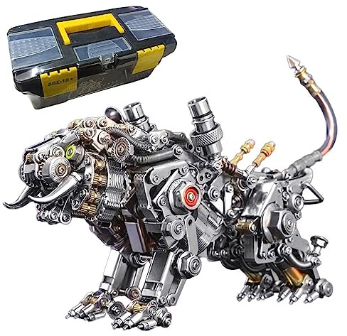 KAROYD 3D tiger metallpussel, metall bengalisk tiger modell byggsats (700 st)