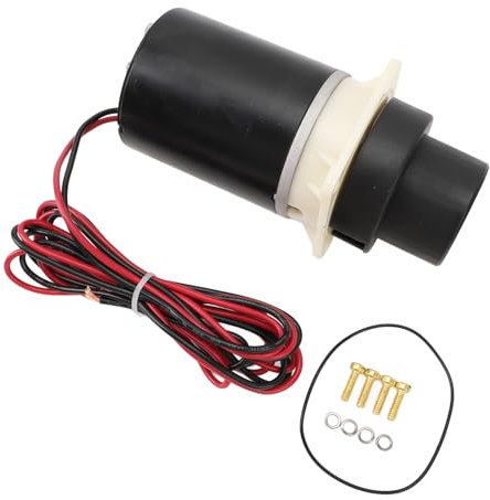 RV Macerator Pump for Jabsco 37045 37245 Quiet Flush & 37275 37075 Designer Style Toilet, 12V Portable RV Sewage Pump, Waste for Marine Boat Trailer Toilet Sewer