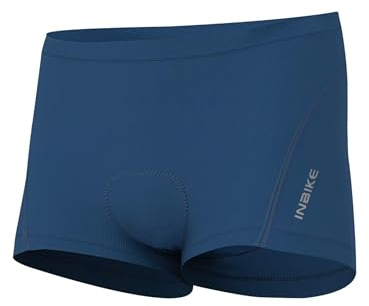 INBIKE Men's Cycling Underwear 3D Padded Bike Shorts Bicycle MTB Liner Mountain Biking Tights Blue