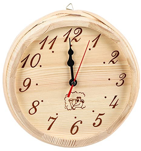 Gsycle Horloge de minuterie de Sauna, Horloge Murale extérieure numérique Suspendue, Accessoires de Sauna, Horloge décorative pour Salle de Sauna, Salon, Accessoire de Chambre à Coucher