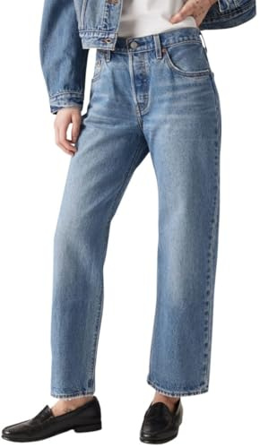 Levi's Femme Jean 501 90s Ankle en Coton, Straight Fit