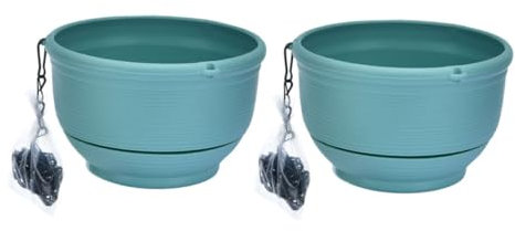 Kisangel Lot De 2 Pots De Fleurs Décoratifs Suspendus Paniers Suspendus Arrosage Automatique Plantes Vertes Pot Suspendu pour La Décoration Intérieure