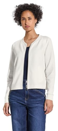 STREET ONE Damen A323159 Leichte Strukturjacke, Off White, 42