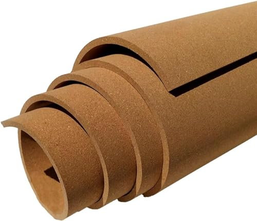 Bacheca in sughero, bacheca per pareti, Rotolo di carta di sughero autoadesiva, spessore 12 mm(1.22x4.92m(12MM))
