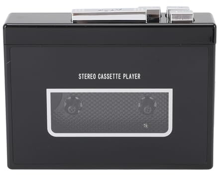 OEBUAFI Lettore di Cassette Portatile con Convertitore MP3 USB con Inversione Automatica Radio FM Jack da 3,5 Mm per la Digitalizzazione di Nastri Vintage (B)