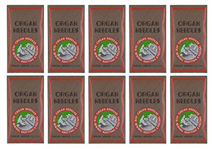 Brother SASEW8012 Sewing Machine Needles by Organ 10 Pack of Ten Needles (100 Needles)