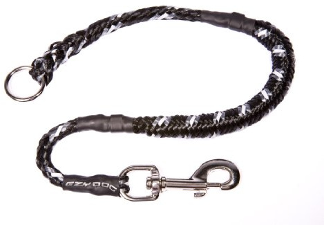EzyDog Mongrel 24 Inch Bungee Dog Leash Rope Extension - Black