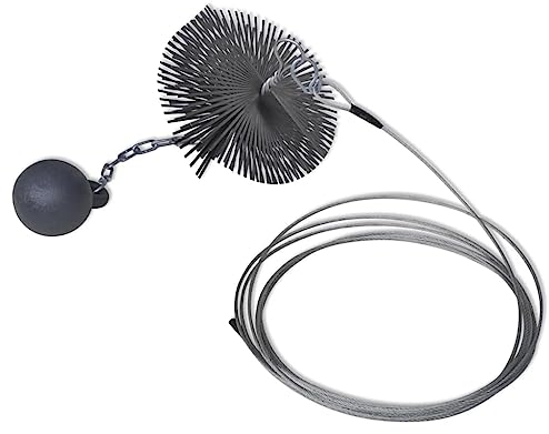 vidaXL Schornsteinbesen 15cm Rund Kaminbesen Rußbesen Schornsteinfegerbesen