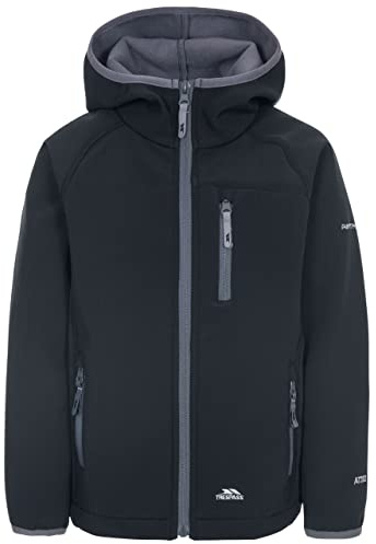 Trespass Chaqueta Unisex Kian Softshell para niños con Capucha cultivada