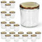 Sturzgläser 20er Set 350 ml to 82 Deckel Holz-Dekor Marmeladenglas Einmachglas Einweckglas