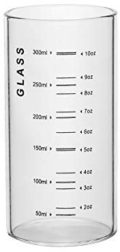 SIQITECH Trinkglas Kinder Erwachsene Wasserbecher 400ml mit Skala Wasserglas Mikrowellengeeignet Milchbecher Hitzebeständig Versiegelbar Glasbecher Transparent Trinkglas für Eistee Kaffee Saft