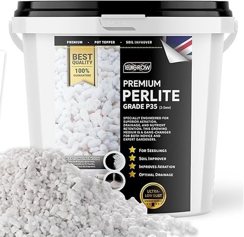 UK GROW Premium Houseplant Perlite P35 horticultural grade (5L)