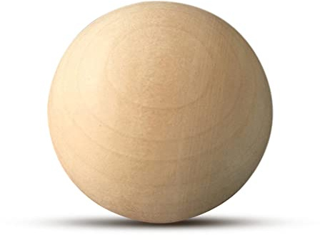Waaka Palla di Legno Naturale Sfera di Legno Colorata per Progetti Creativi e Artistici, Fabbricazione di Gioielli