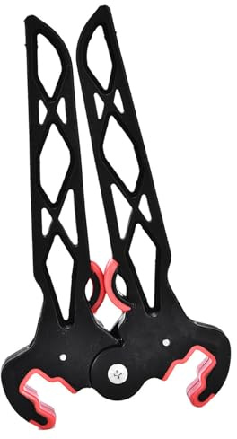 Support d'Arc Composé Pliable Portable avec Pince de Béquille, Trépied en Ciseaux pour Tir à l'Arc et Chasse