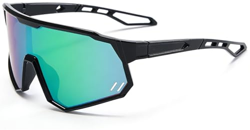 LOJUDI Gafas de sol deportivas para niños y niñas, protección UV, espejo para críquet, correr, ciclismo, etc