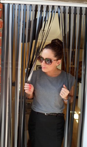 Holland Plastics Original Heavy Duty Bug Blind, Strip Blind - 'BLACK & SILVER' - 80cm (Standard UK Door Size)